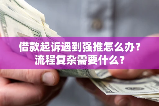 济南借款起诉遇到强推怎么办？流程复杂需要什么？
