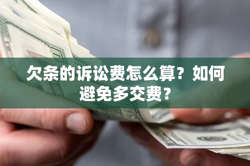 济南欠条的诉讼费怎么算？如何避免多交费？